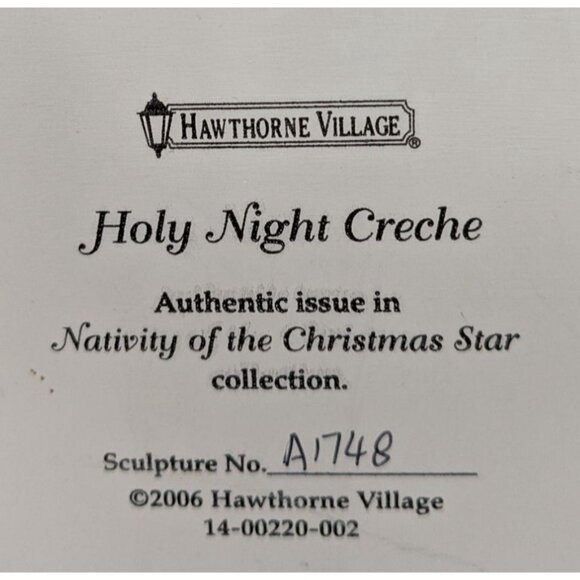 Hawthorne Village Nativity of the Christmas Star Light-Up Nativity Stable - Picture 3 of 11